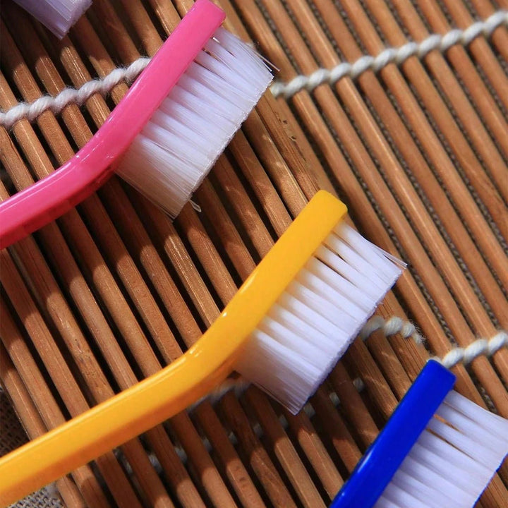 Unisex pet dental care set: five double-sided toothbrushes for effective dog and cat oral grooming