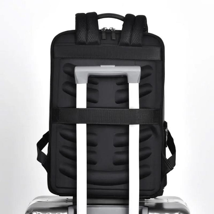 Professional unisex work backpack with USB charging port, great for business trips & daily commutes.