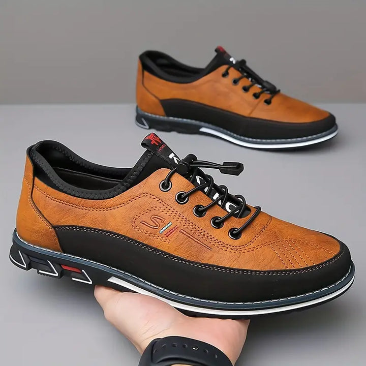 Comfortable men's Oxford barefoot shoes, promoting natural foot health & casual style.