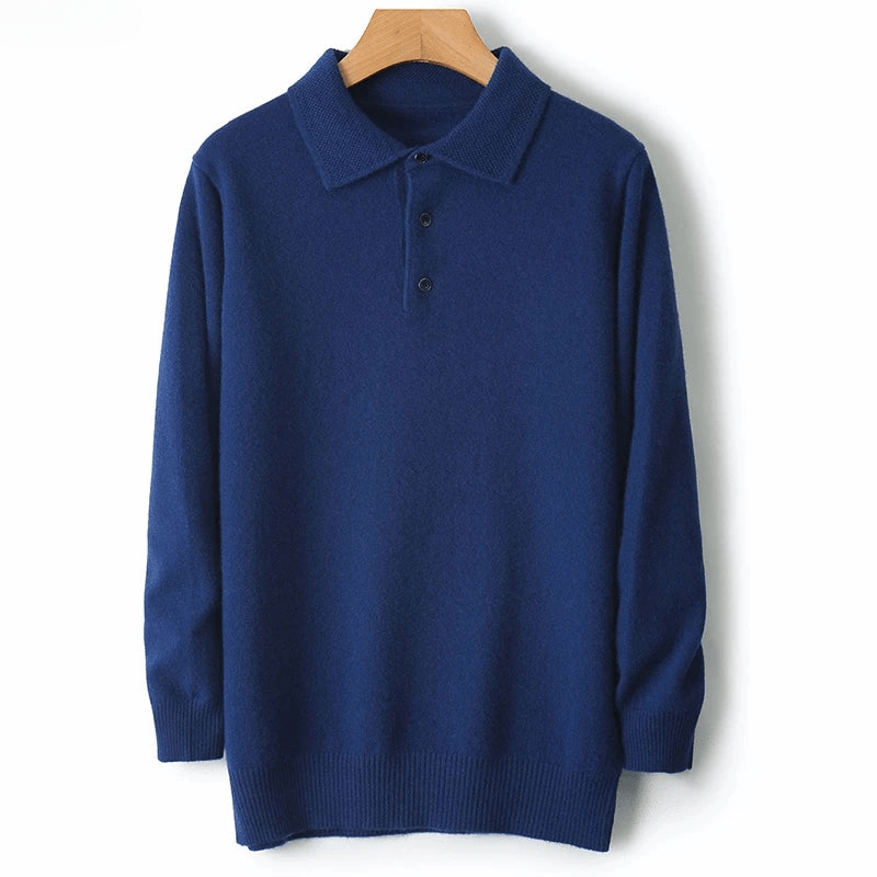 Fashionable men's everyday cardigan, elegant long sleeve design for versatile comfort.