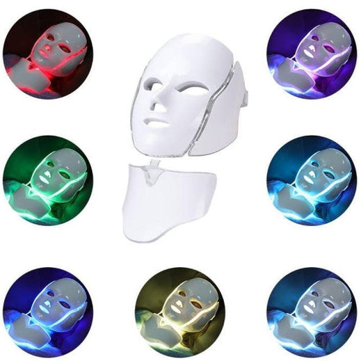 Acne solution LED mask. Blue light therapy reduces breakouts, redness & blemishes for clearer skin.