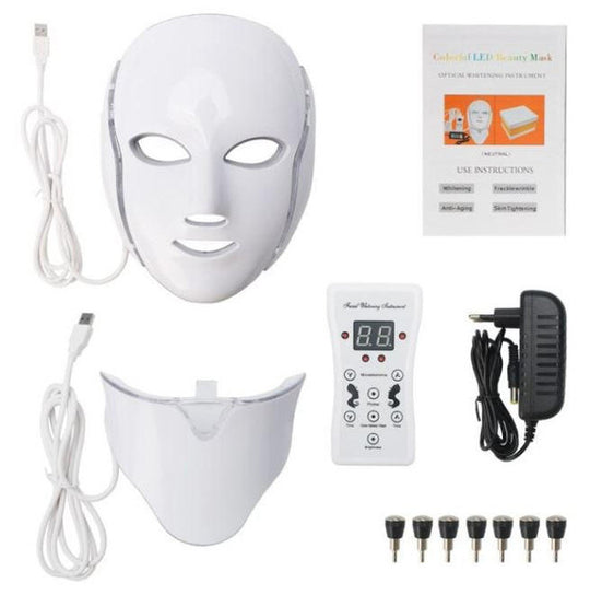 Facial light therapy LED mask for all skin types. Rejuvenate, reduce acne & fine lines with home use.