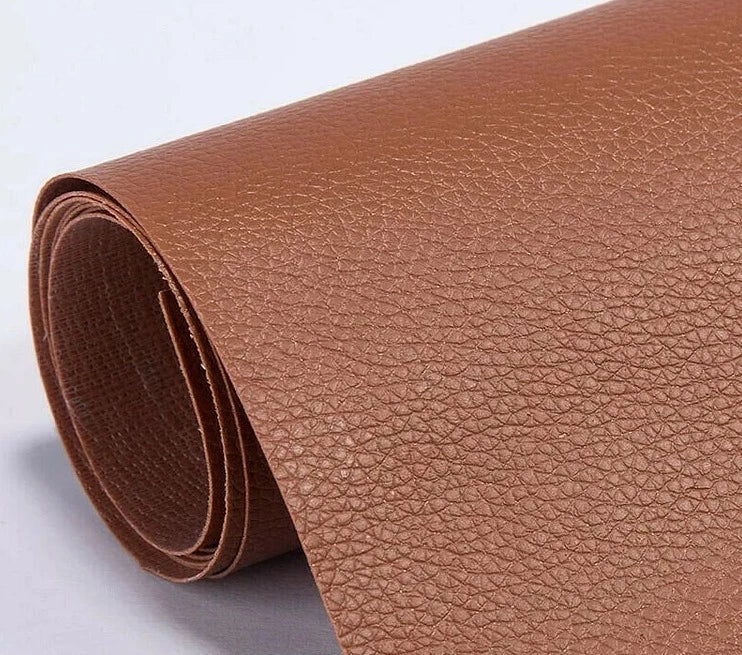 Waterproof & cuttable self-adhesive leather repair patch for lasting fixes.