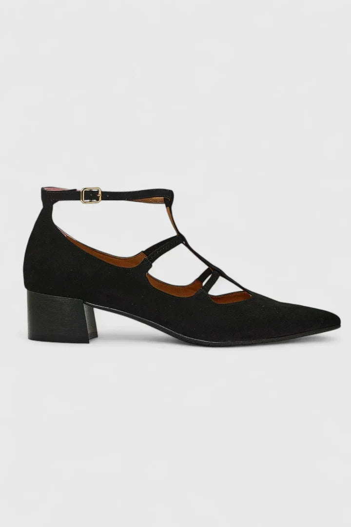 Women's orthopedic supportive heels with 1.6-inch block heel for all-day comfort & style.