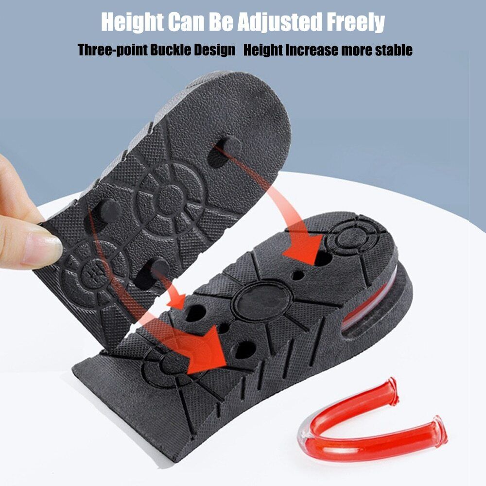 Adjustable heel lift shoe insoles for unisex. Achieve a taller look with comfortable inserts.
