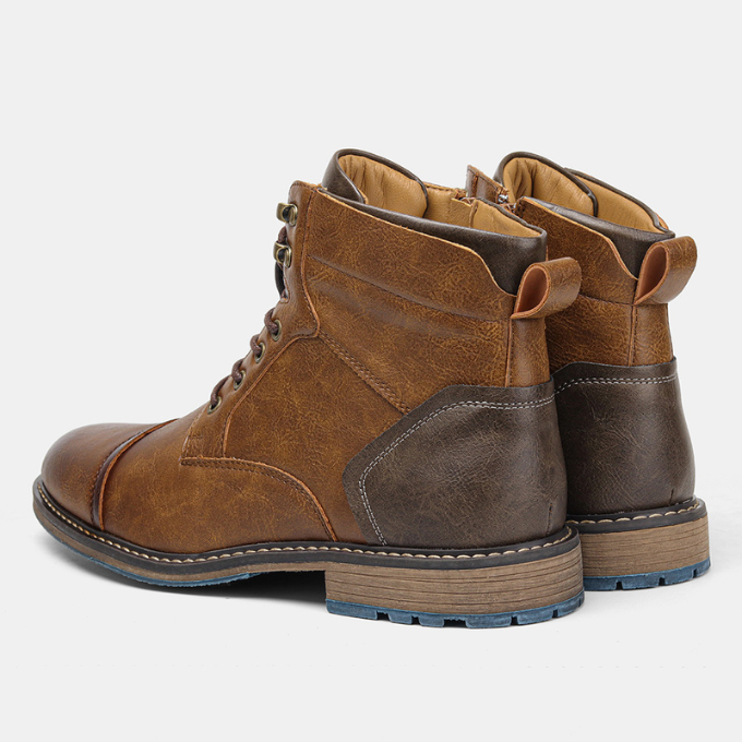 Versatile men's Bayshore rugged boots with a side zip, durable & comfortable for daily wear.