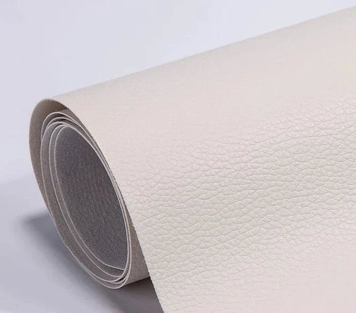 Versatile self-adhesive patch for leather & vinyl furniture repair, cuttable.