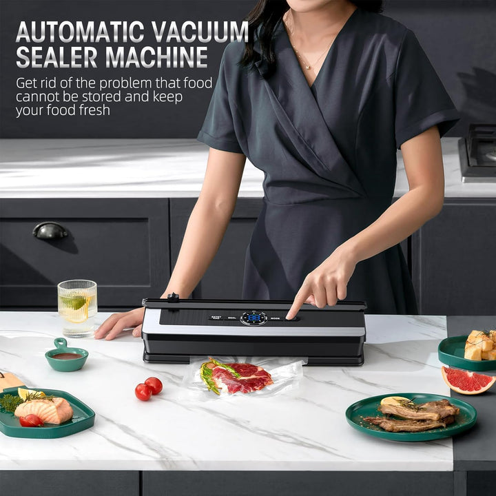 Advanced vacuum sealer, an essential kitchen appliance for long-term food preservation & freshness.