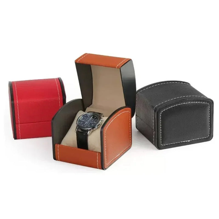 Unisex travel watch box & storage case. The perfect gift to protect any watch lover's valuable timepieces.