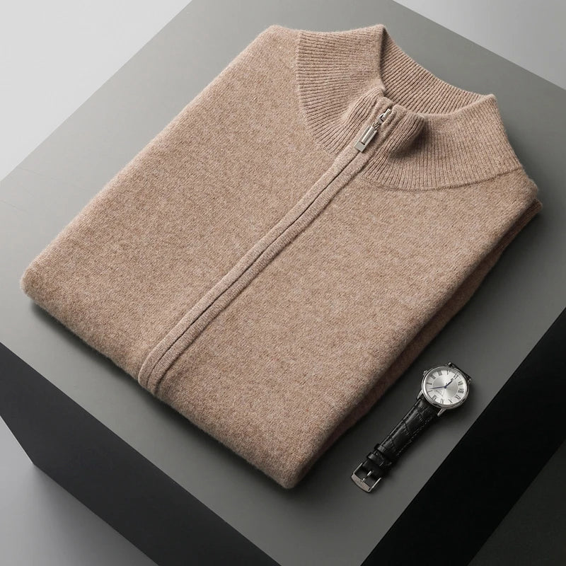 Comfortable men's full-zip vest for fall fashion, perfect for layering over shirts.