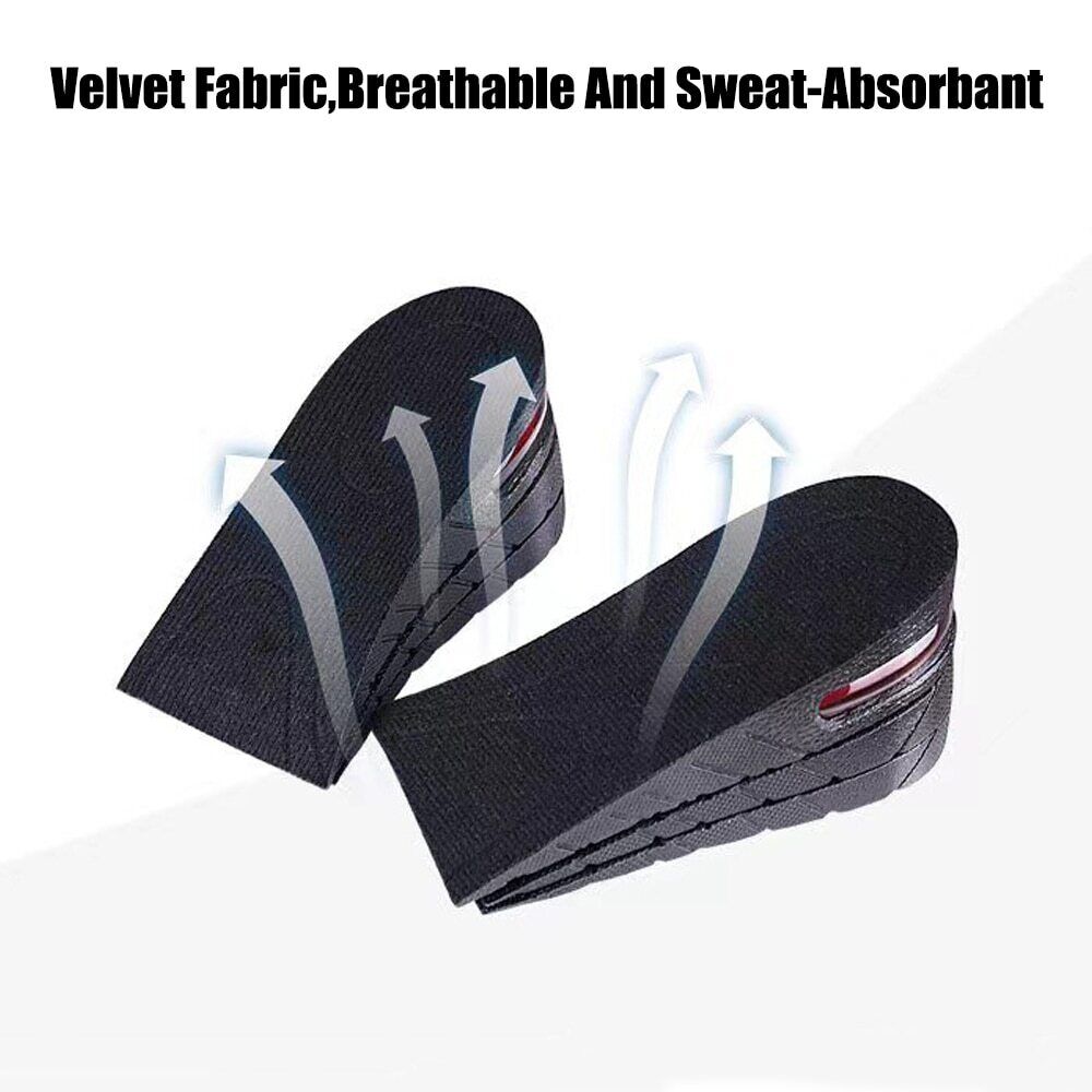 Unisex height increase shoe inserts. Adjustable heel lifts for comfort & a taller, invisible look.