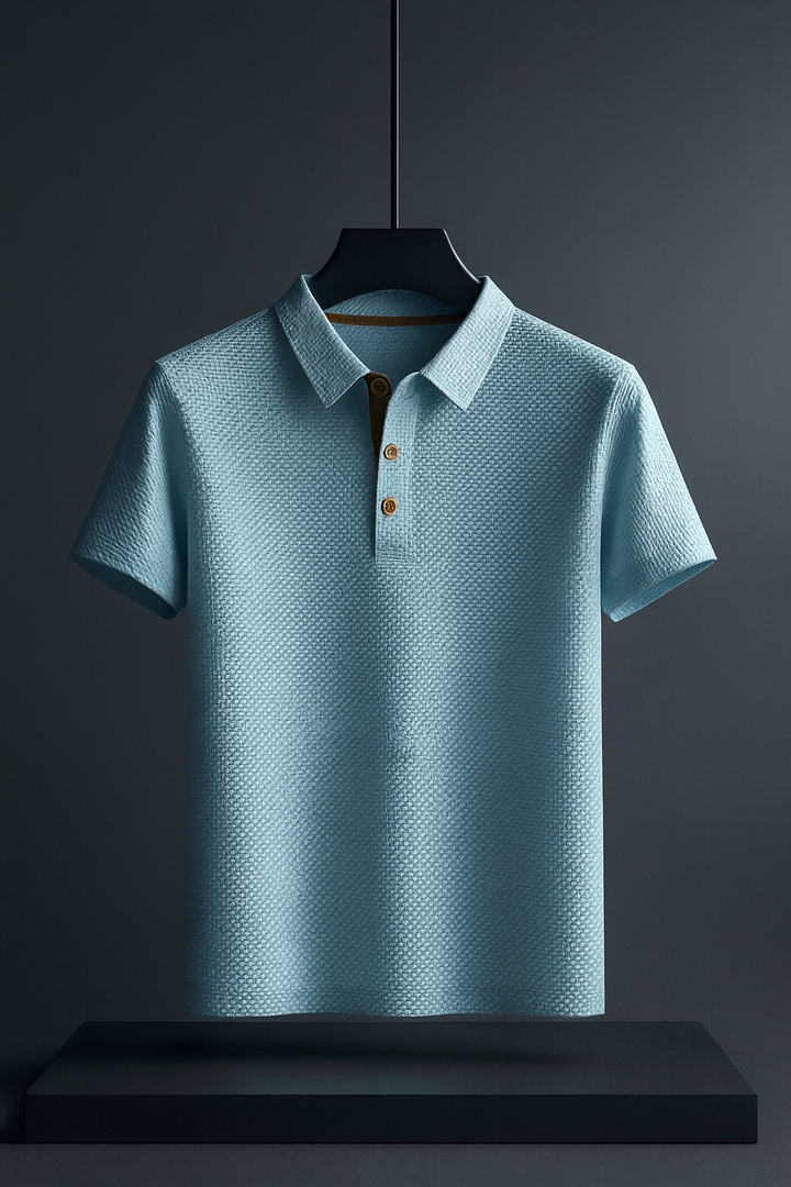 Men's Verona Breeze lightweight comfort polo shirt. Breathable stretch fabric, short sleeve, lapel collar for versatile style.