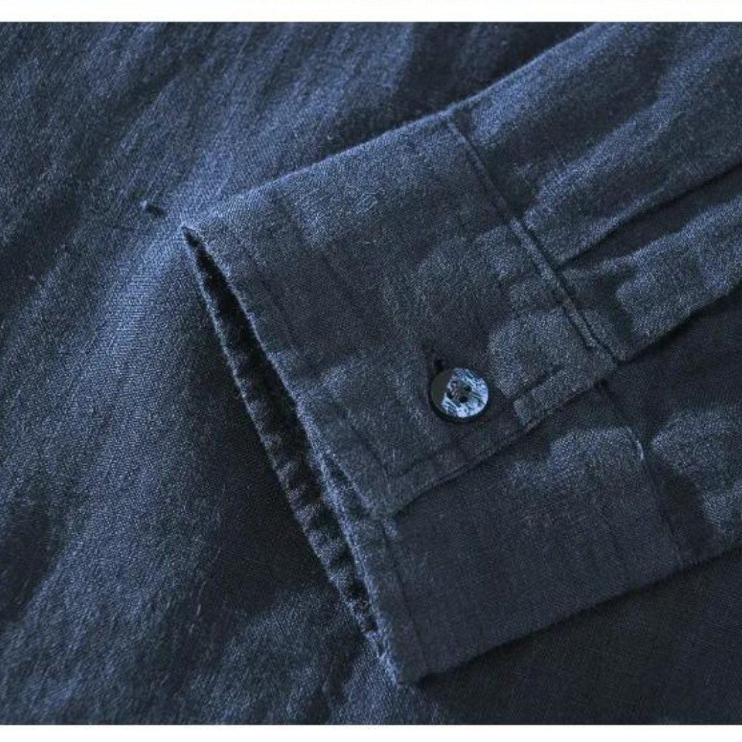 Lightweight men's Amalfi popover shirt for breathable summer comfort & style.