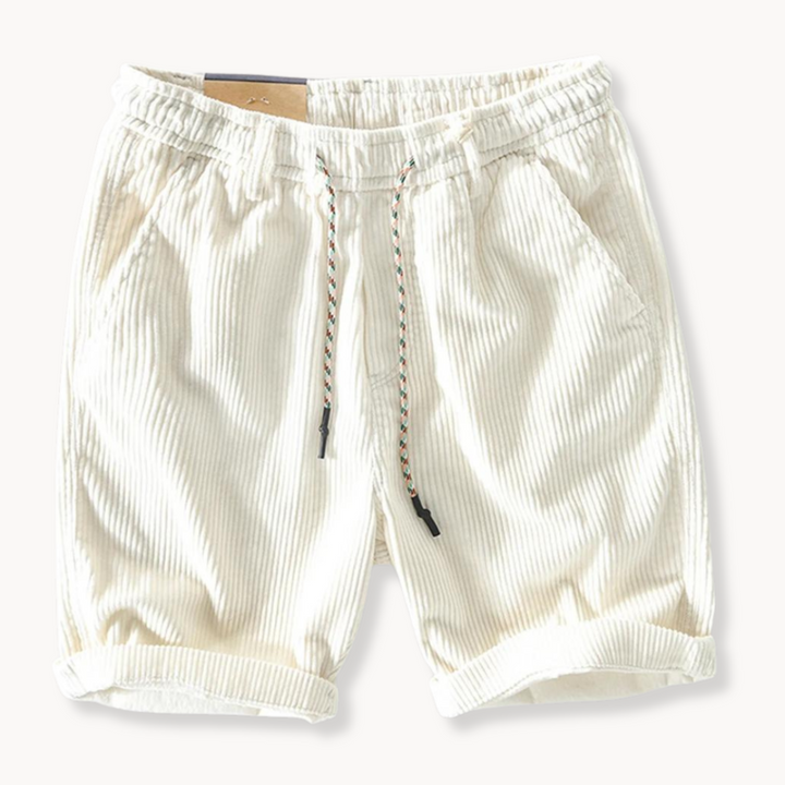 Stylish men's casual textured shorts with drawstring, ideal for summer activities and everyday comfort.