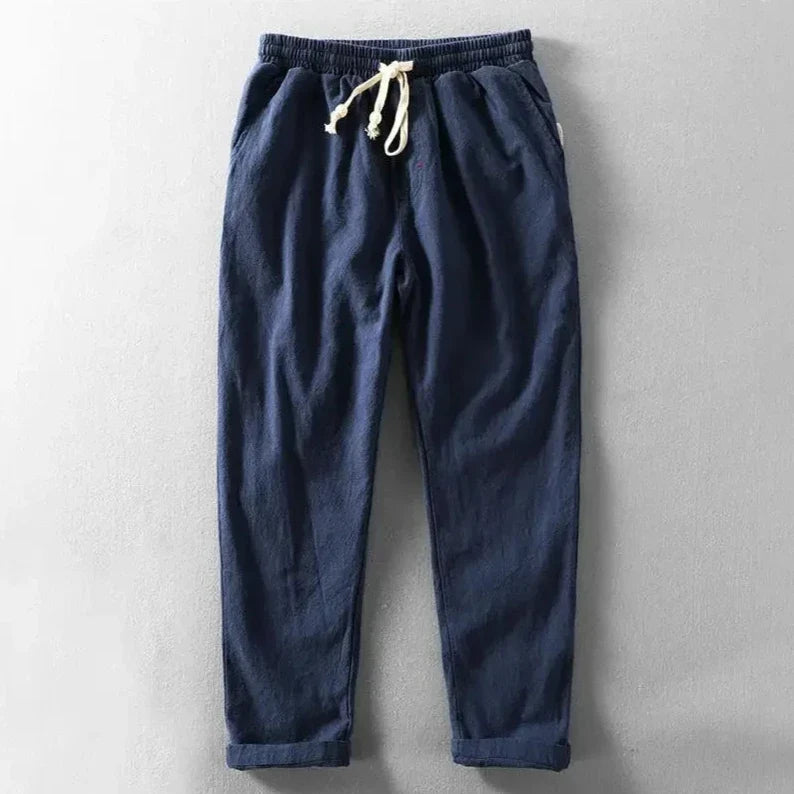 Men's relaxed fit Zen trousers in a solid color, offering ultimate comfort for casual or lounge wear.