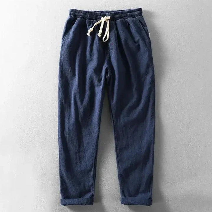 Men's relaxed fit Zen trousers in a solid color, offering ultimate comfort for casual or lounge wear.