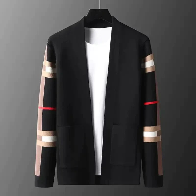 Refined men's sweater cardigan offering elevated style and ultimate comfort. A timeless luxury piece.