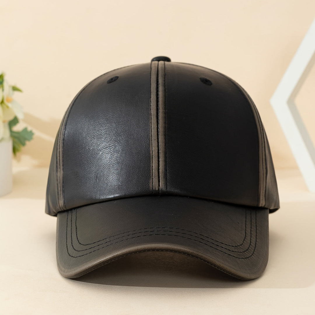 Essential men's accessory: durable classic leather hat, enhancing any outfit with timeless style.