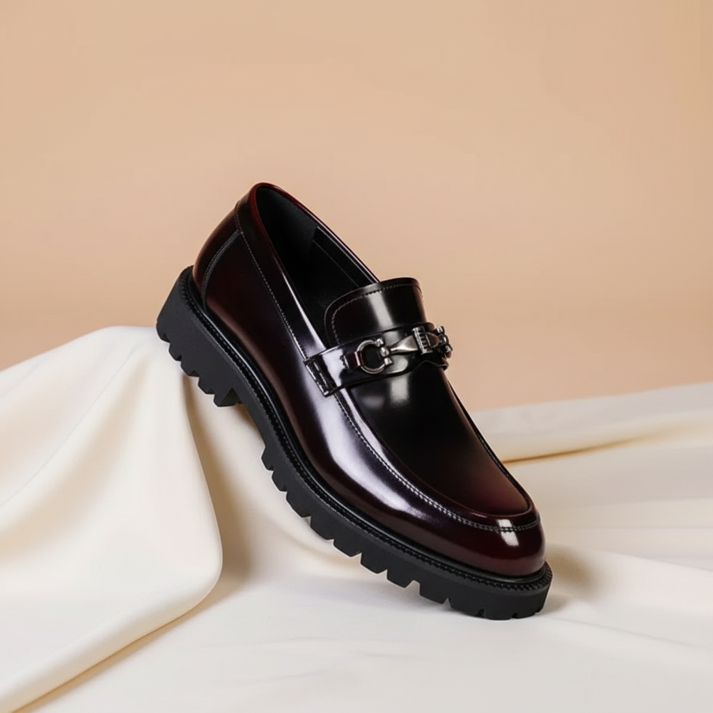 Men's classic slip-on loafers for business and casual wear, perfect for office or daily fashion.