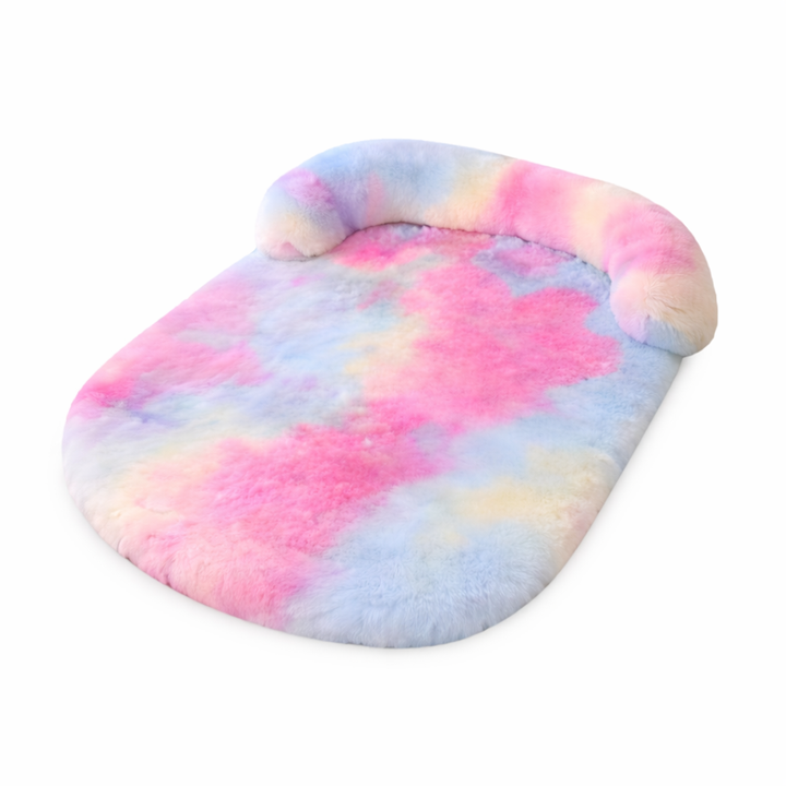 Soft, washable dog cushion with anti-slip base, ensuring a secure and cozy spot for your pet.