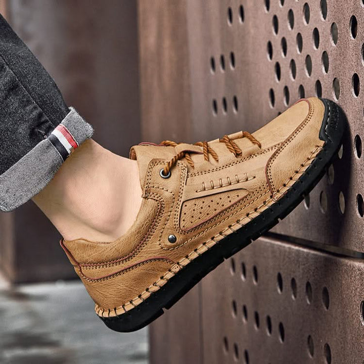 Side view of Men's Crosswind hiking shoes, showcasing durable construction and robust outsole for trails.