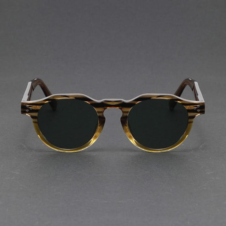 Polarized retro sunglasses for ultimate UV sun protection. Unisex vintage style eyewear with durable acetate.