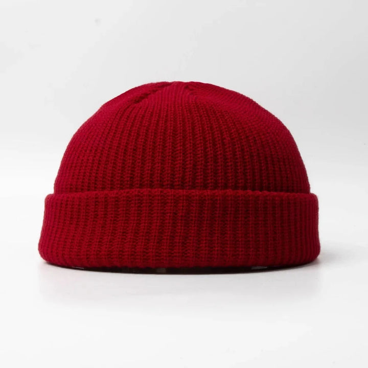 Essential unisex winter knit skull cap beanie, comfortable & warm cold weather accessory.