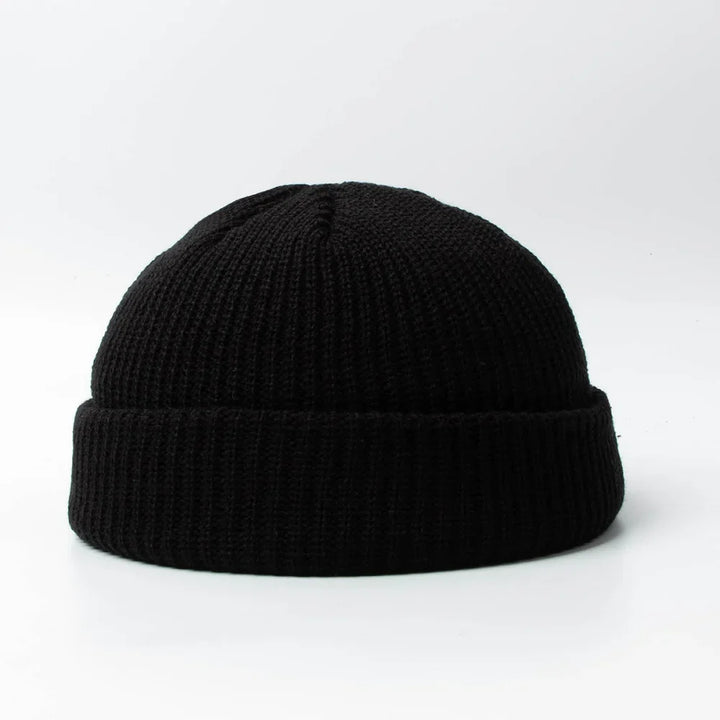 Heather grey cotton blend unisex winter knit beanie, warm skull cap for casual outfits.