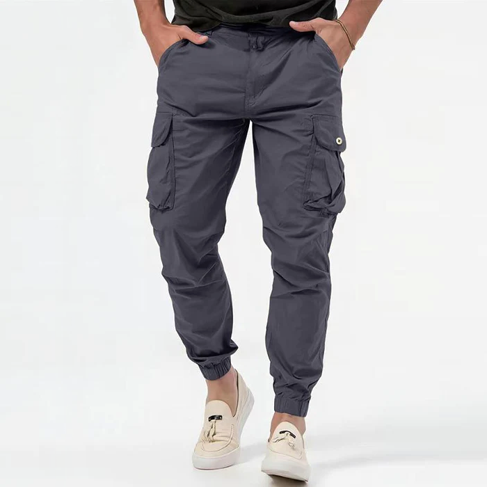 Men's Flex Cargo Joggers, dynamic comfort & modern style. Perfect activewear or casual stretch pants.
