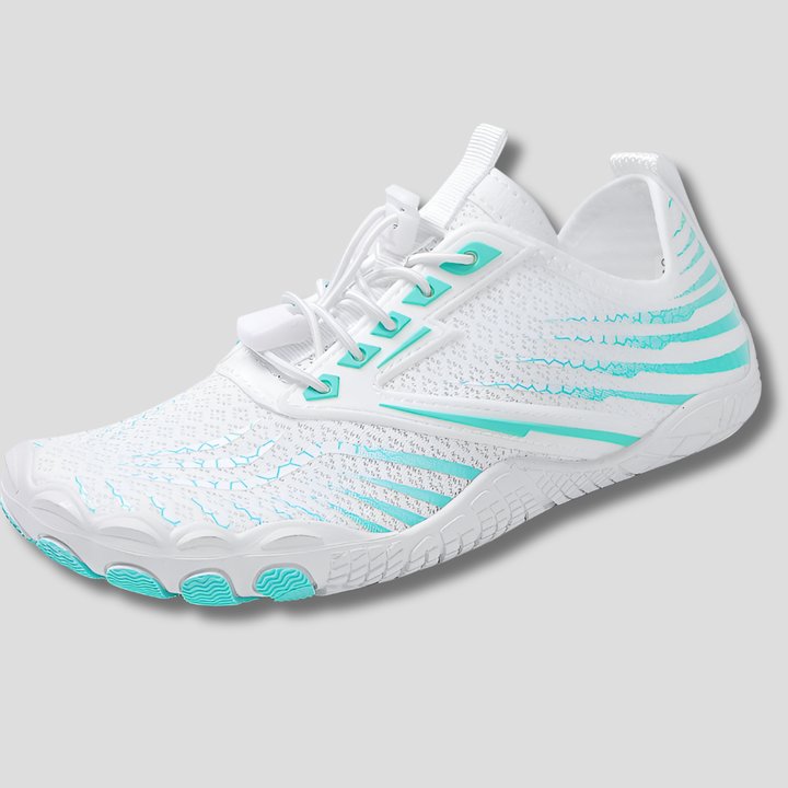 Unisex quick-dry aqua shoes for water sports, beach & swimming. Flexible barefoot design, slip-on comfort for kayaking.