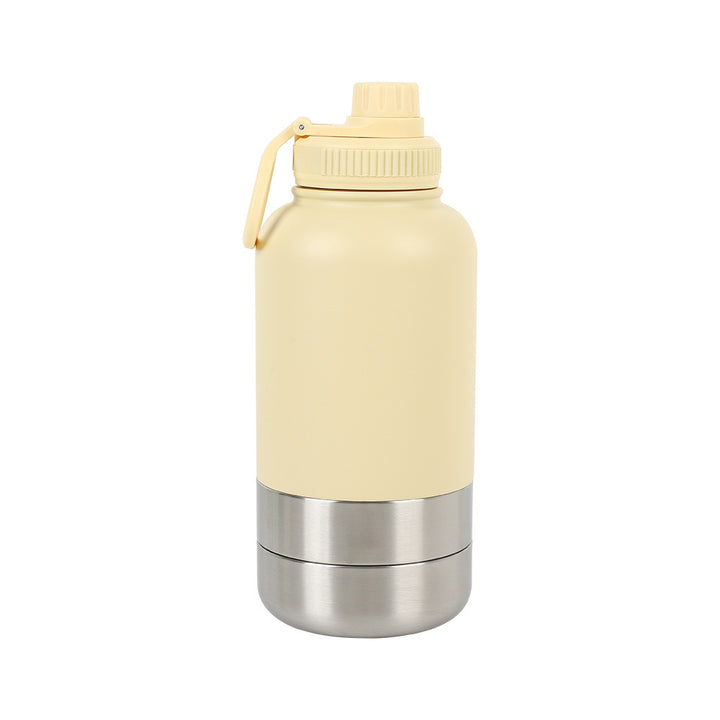 Unisex Pet Travel Water Bottle with Removable Bowl