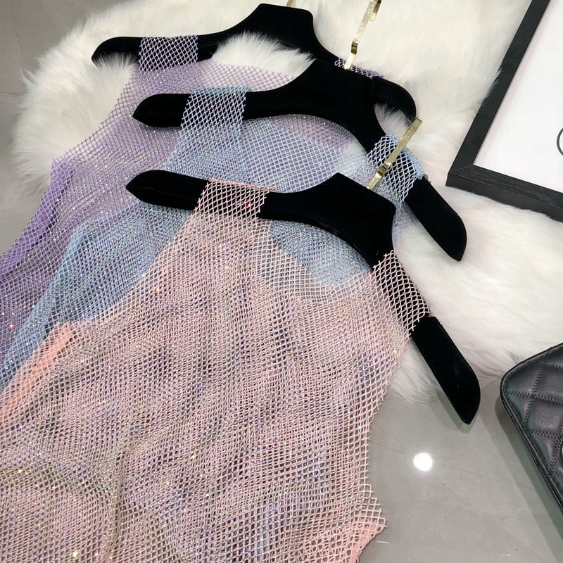 Elegant women's dazzling tank top with shimmering details. Perfect for chic party wear & evening occasions.