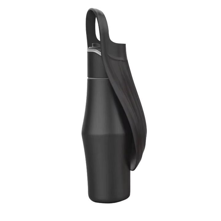 Unisex Portable Stainless Steel Dog Water Bottle with Travel Bowl
