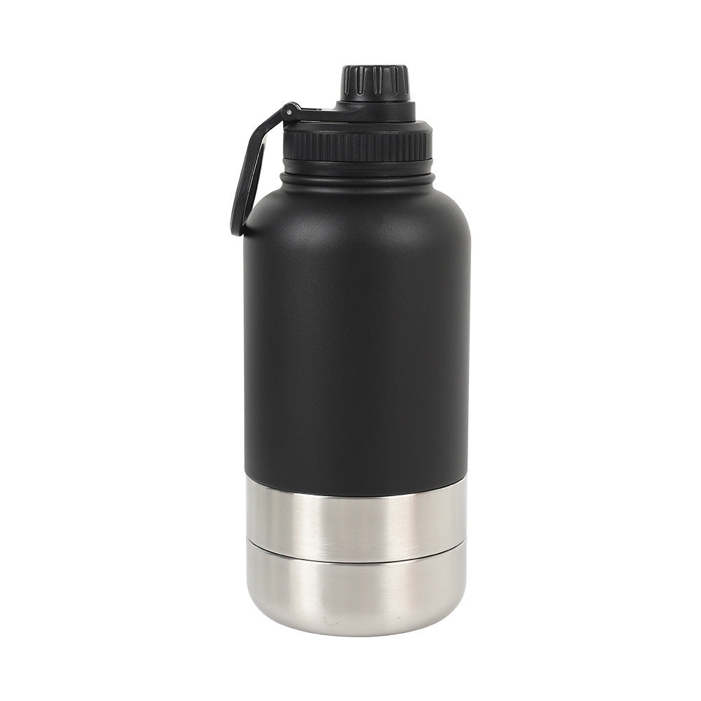 Unisex Pet Travel Water Bottle with Removable Bowl