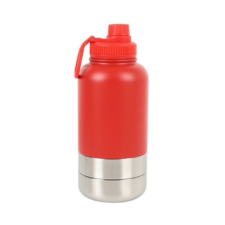 Unisex Pet Travel Water Bottle with Removable Bowl