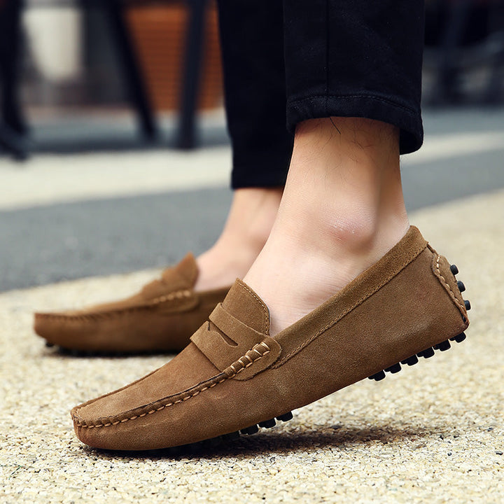 Premium Men's Maverick slip-on loafers. Durable dress shoes for comfort, style & men's fashion.