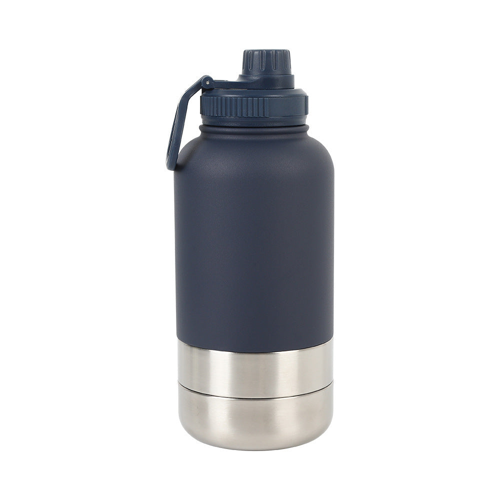 Unisex Pet Travel Water Bottle with Removable Bowl
