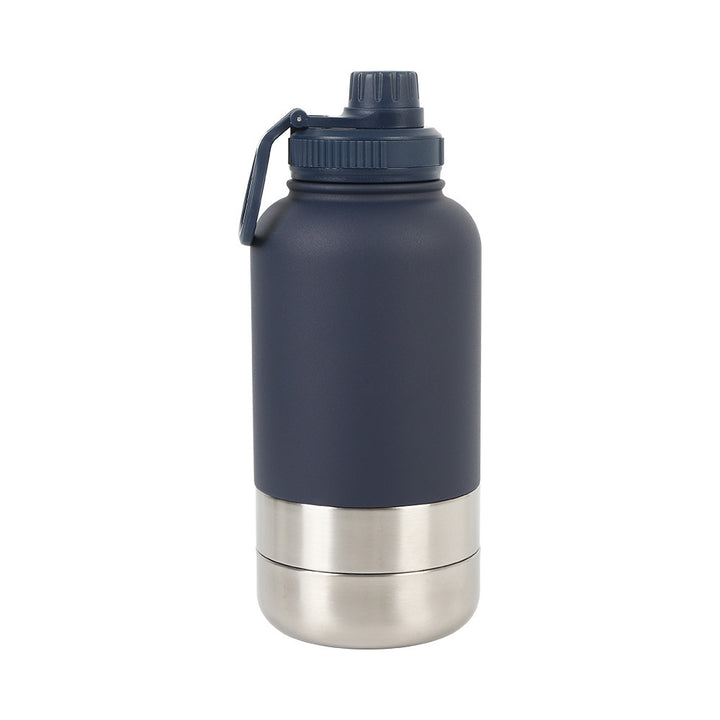 Unisex Pet Travel Water Bottle with Removable Bowl