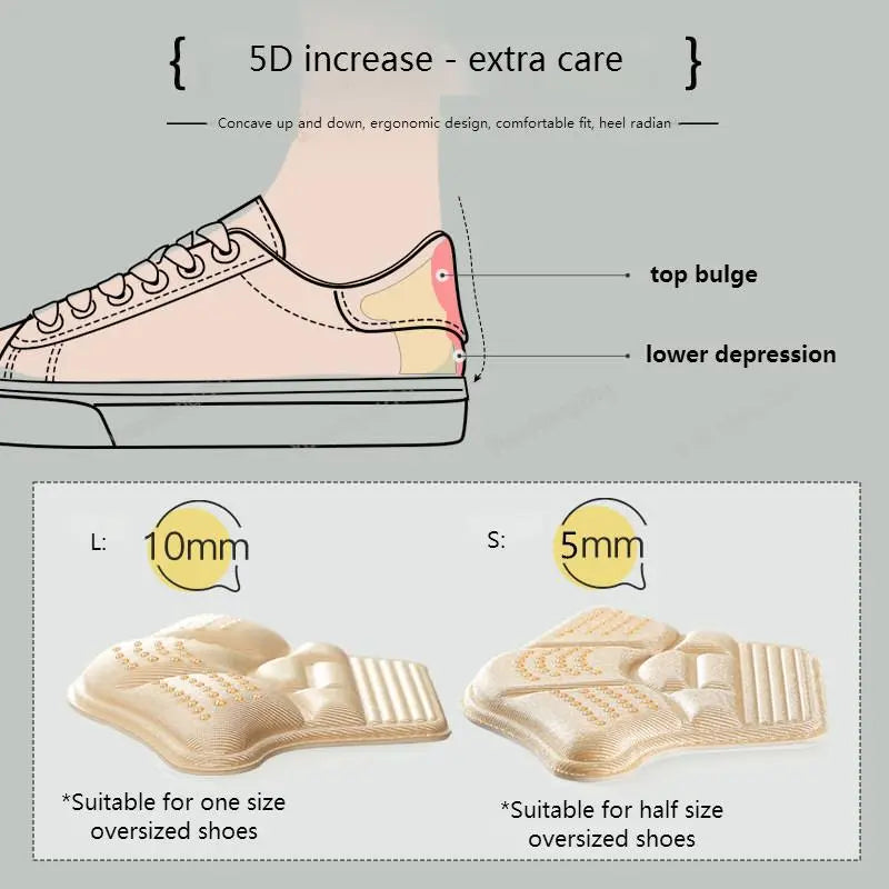 Soft heel cushions for shoes, designed for all-day comfort & foot pain relief.