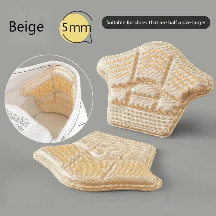 Heel protection inserts for shoes, preventing blisters and supporting calluses.