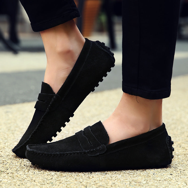Comfortable Men's Maverick slip-on loafers. Versatile dress shoes for formal or smart casual wear.