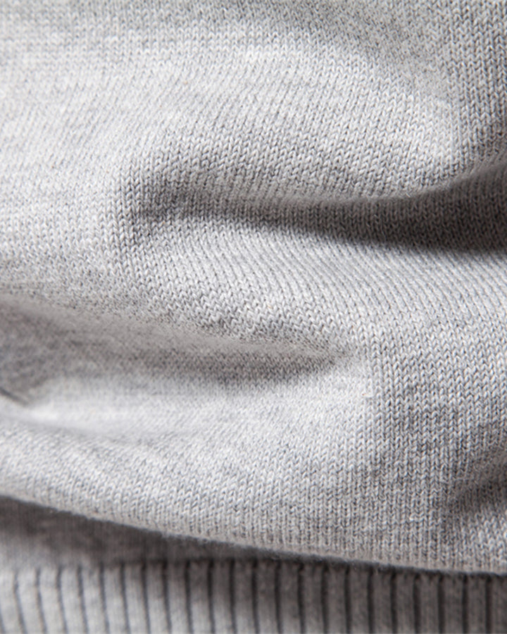Men's smart casual textured crew neck, perfect for elevated daily style & layering.