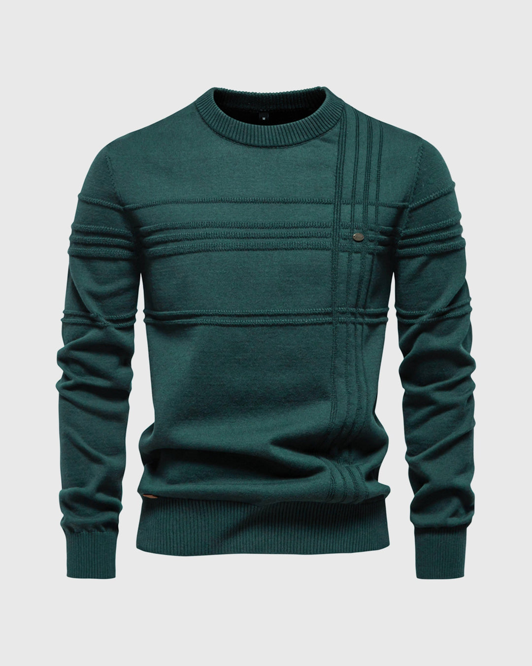 Comfortable men's everyday sweater, featuring a stylish textured knit, great for layering.