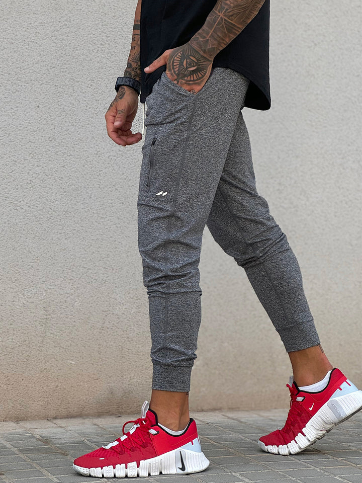 Men's everyday comfort joggers; stretch activewear pants with a modern tapered fit.
