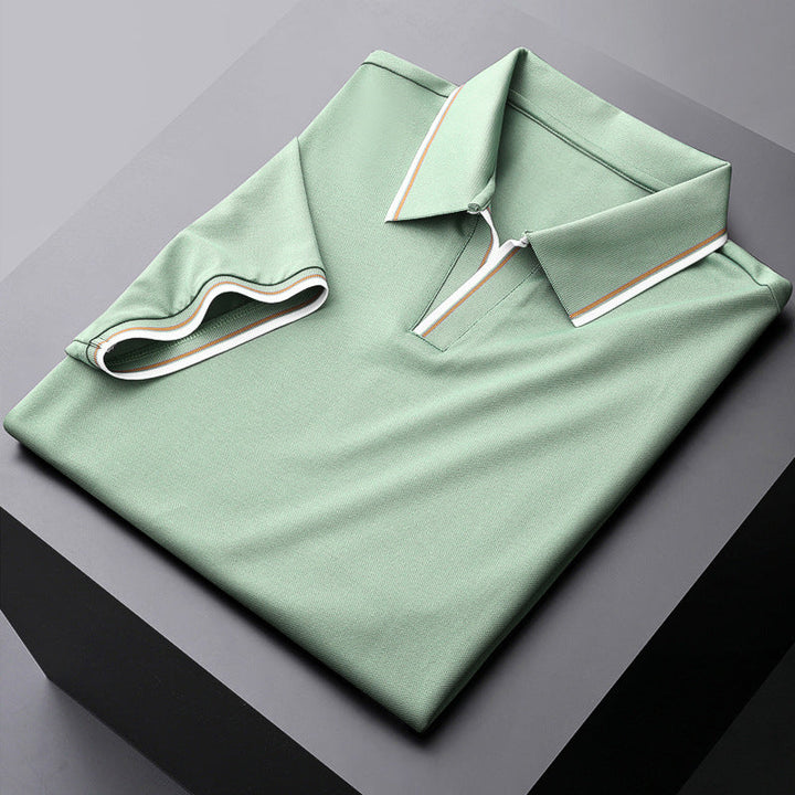 Stylish men's short sleeve polo shirt, perfect for casual & semi-formal looks. Classic design for everyday fashion.