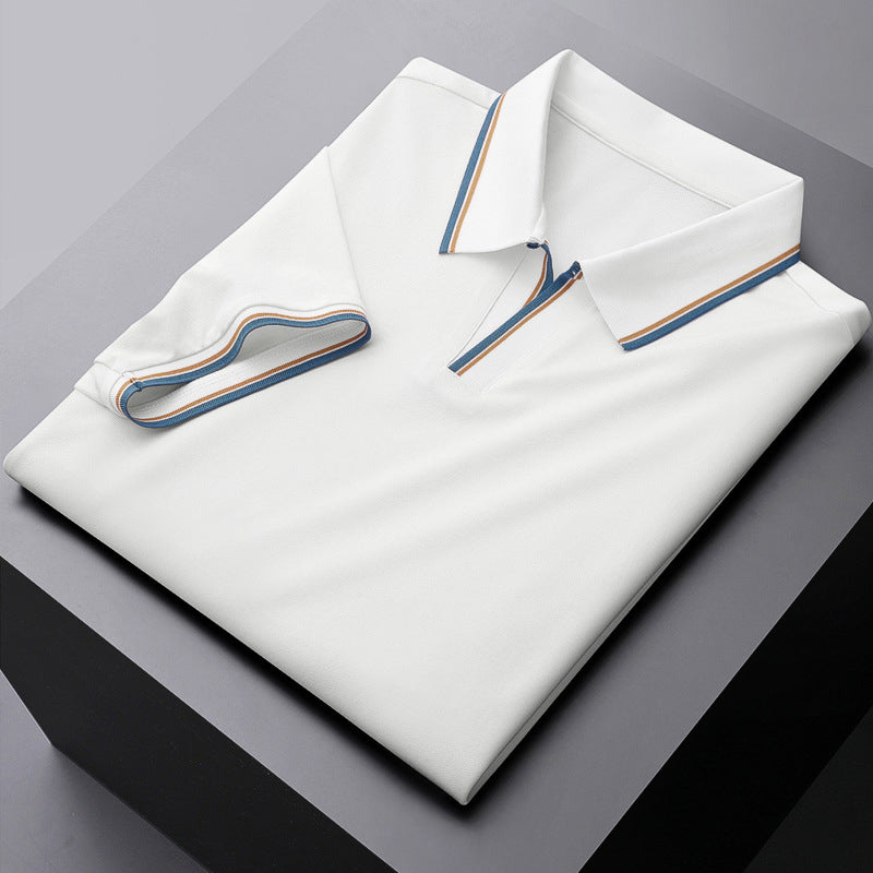 Comfortable men's polo shirt, classic style, versatile for everyday wear. Short sleeve, men's fashion essential.