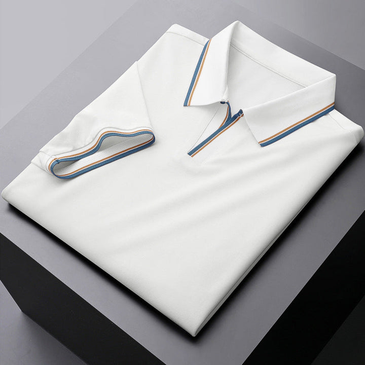 Comfortable men's polo shirt, classic style, versatile for everyday wear. Short sleeve, men's fashion essential.