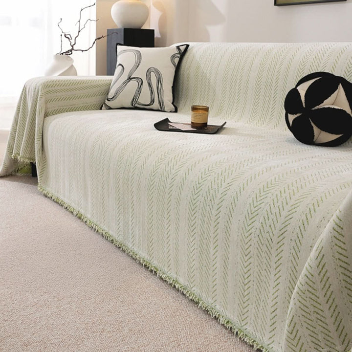 Pet-friendly, scratch-resistant chenille sofa cover for ultimate furniture protection. Washable & durable for busy homes.