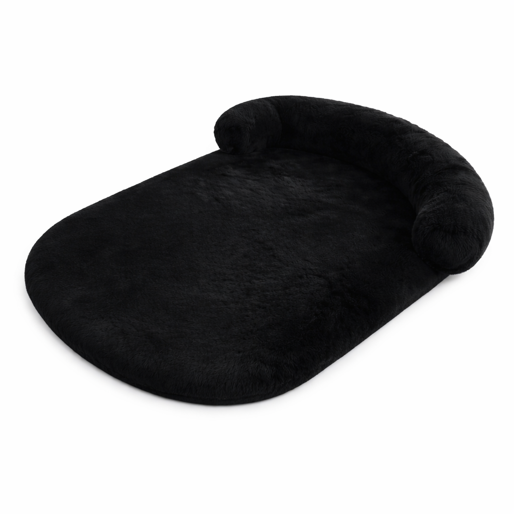 Durable washable dog bed with anti-slip bottom, suitable for all dog sizes and pet comfort.