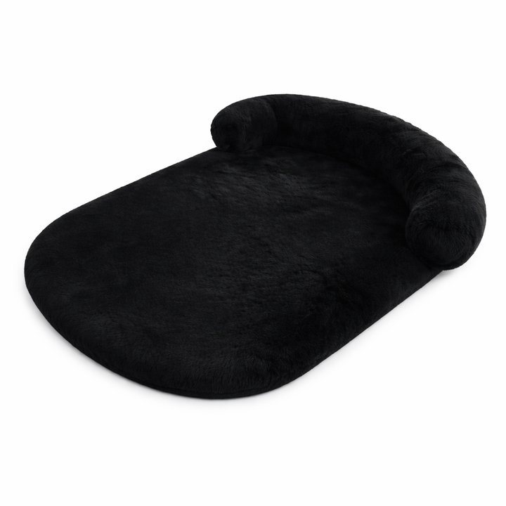 Durable washable dog bed with anti-slip bottom, suitable for all dog sizes and pet comfort.